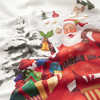 Dekopanel Köper Weihnachts-Trio – nebelgrau/karminrot, 