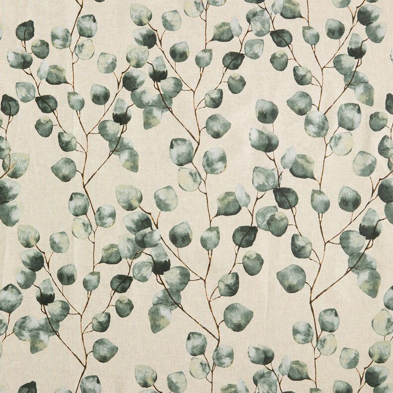 Beschichtete Baumwolle Eukalyptus-Zweige – natur,  image number 1