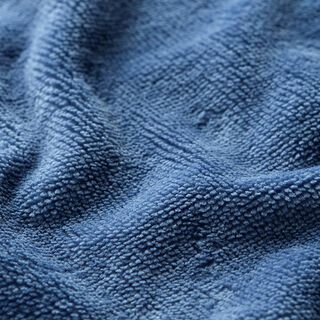 Kuschelfrottee Bambus Uni – taubenblau, 