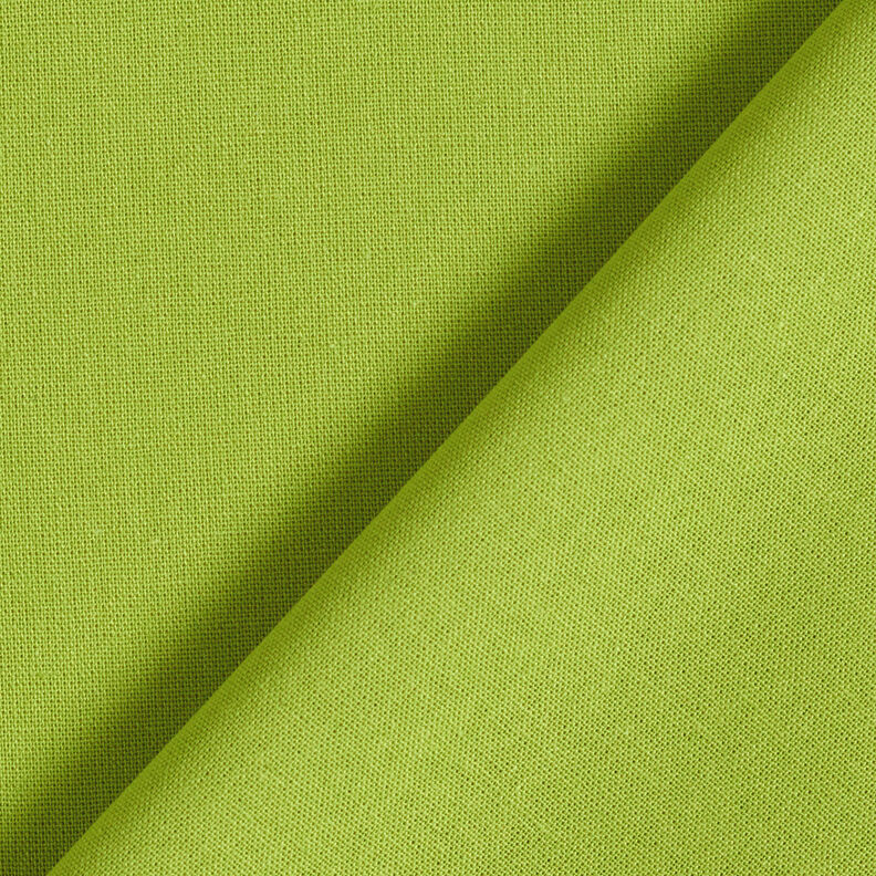 Baumwollstoff Cretonne Uni – apfelgrün | Reststück 90cm,  image number 3