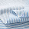 Hemdenstoff Stretch schmale Streifen – weiss/hellblau,  thumbnail number 3