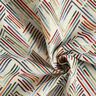 Dekostoff Gobelin Linien-Zickzack – hellbeige/blau,  thumbnail number 3