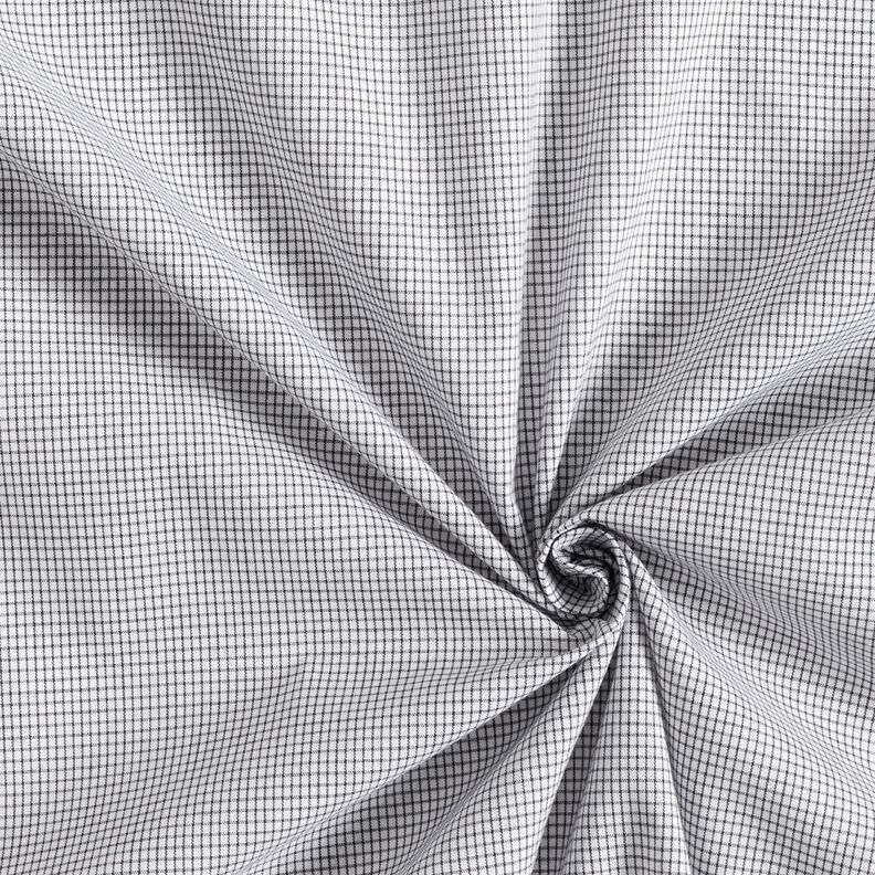 Hemdenstoff feines Gitterkaro – schwarz/weiss,  image number 3