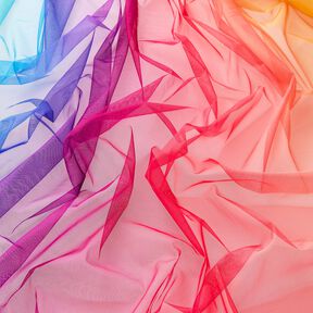 Softmesh Regenbogen-Verlauf – aquablau/intensiv pink, 