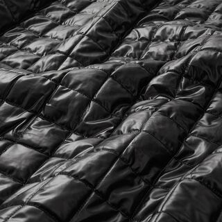 Steppstoff Rauten – schwarz, 