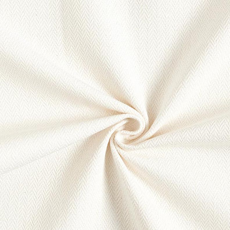 Dekostoff Jacquard dezentes Chevron – wollweiss,  image number 1