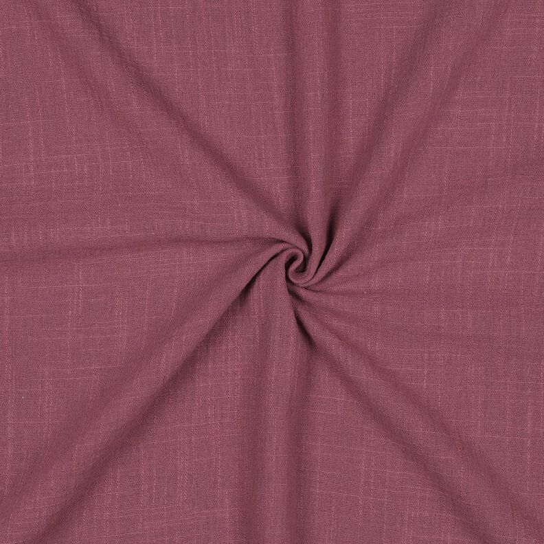 Baumwollstoff Leinen-Optik Uni – malve,  image number 1