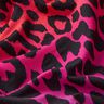 French Terry Sommersweat Farbverlauf Leopard Digitaldruck | by Poppy – purpur/feuerrot,  thumbnail number 2