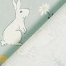 Dekostoff Halbpanama kleine Hasen – hellmint,  thumbnail number 4