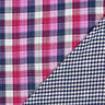 Musselin/ Doppel-Krinkel Gewebe Karo Doubleface | Poppy Fabrics – lila/marineblau,  thumbnail number 4