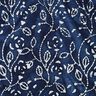 Viskose-Voile Batik Blätterzweige – indigo/weiss,  thumbnail number 1
