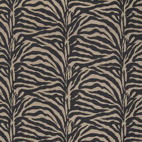 Polsterstoff Jacquard Zebra – khaki/schwarz, 