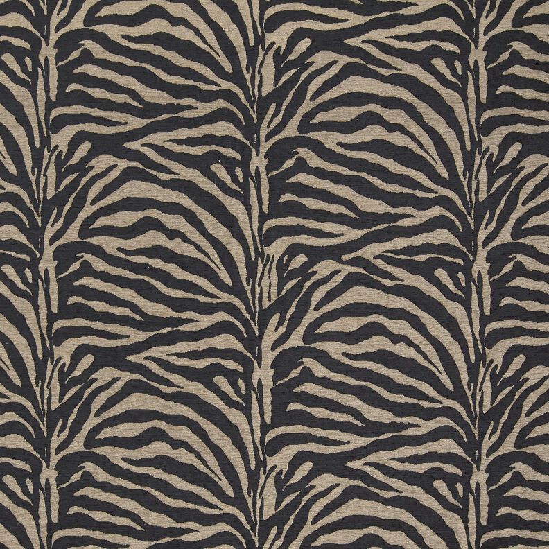 Polsterstoff Jacquard Zebra – khaki/schwarz, image number 1