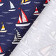 Baumwolljersey Segelboote – marineblau,  thumbnail number 4