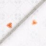 Kuschelfleece Rauten und Herzen – elfenbein/kupfer,  thumbnail number 4