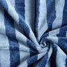 Frotteestoff Bambus Blockstreifen – hellblau/marineblau,  thumbnail number 4
