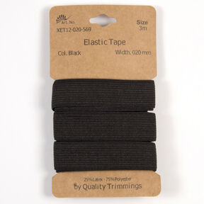 Elastikband [3 m | 20 mm] – schwarz, 