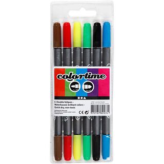 Colortime Dual Filzstifte [6Stück ], 