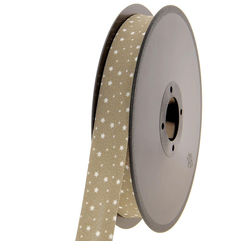 Schrägband Sterne Bio-Baumwolle [20 mm] – khaki,  image number 2