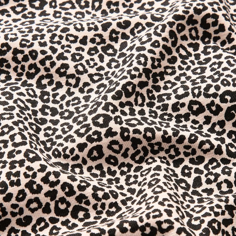 Baumwolljersey Mini Leo Print – natur/schwarz, image number 2