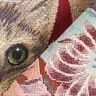 Dekopanel Gobelin Weihnachts-Katze – hellblau/rot,  thumbnail number 4