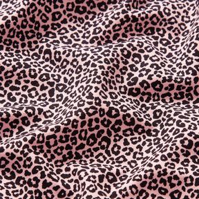 Baumwolljersey Mini Leo Print – hellrosa/schwarz, 