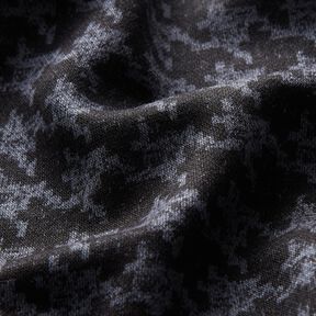 Viskosejersey – jeansblau/schwarz, 