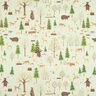 Dekostoff Halbpanama Waldtiere – mint,  thumbnail number 1