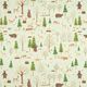 Dekostoff Halbpanama Waldtiere – mintgrün,  thumbnail number 1