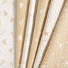 Dekostoff Jacquard Lurex Schneeflocken-Girlande – hellbeige/gold,  thumbnail number 5