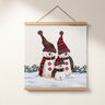 Dekopanel Gobelin Schneemann-Trio – hellbeige,  thumbnail number 6