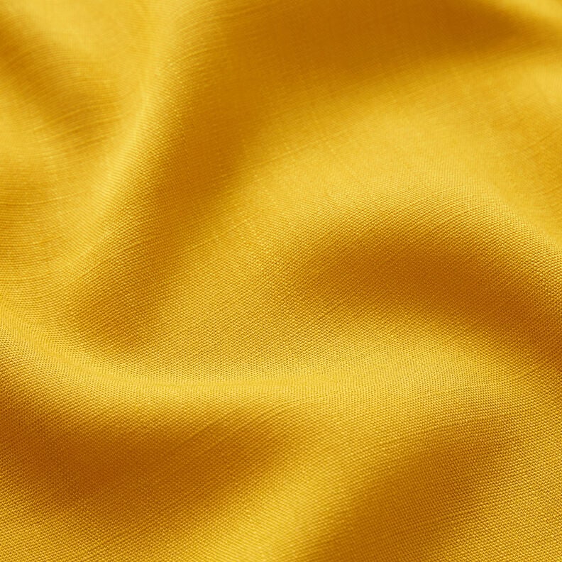 Viskosestoff Leinenoptik – currygelb,  image number 2