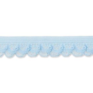 Elastische Rüsche [15 mm] – hellblau, 