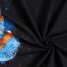 Baumwolljersey Panel Gitarre | Glitzerpüppi – schwarz/orange,  thumbnail number 3