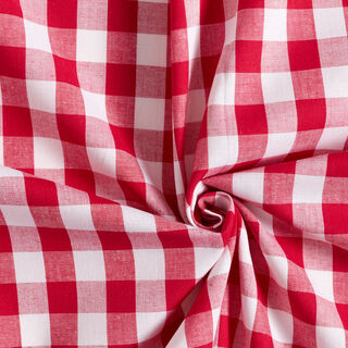 Baumwollstoff Vichy - 1,7 cm – rot, 