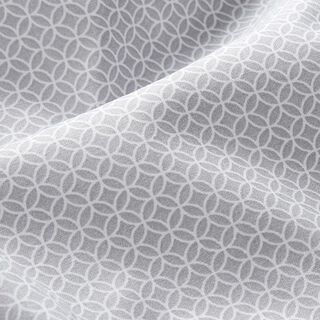 Baumwollstoff Cretonne kleines Kachelmotiv – hellgrau, 