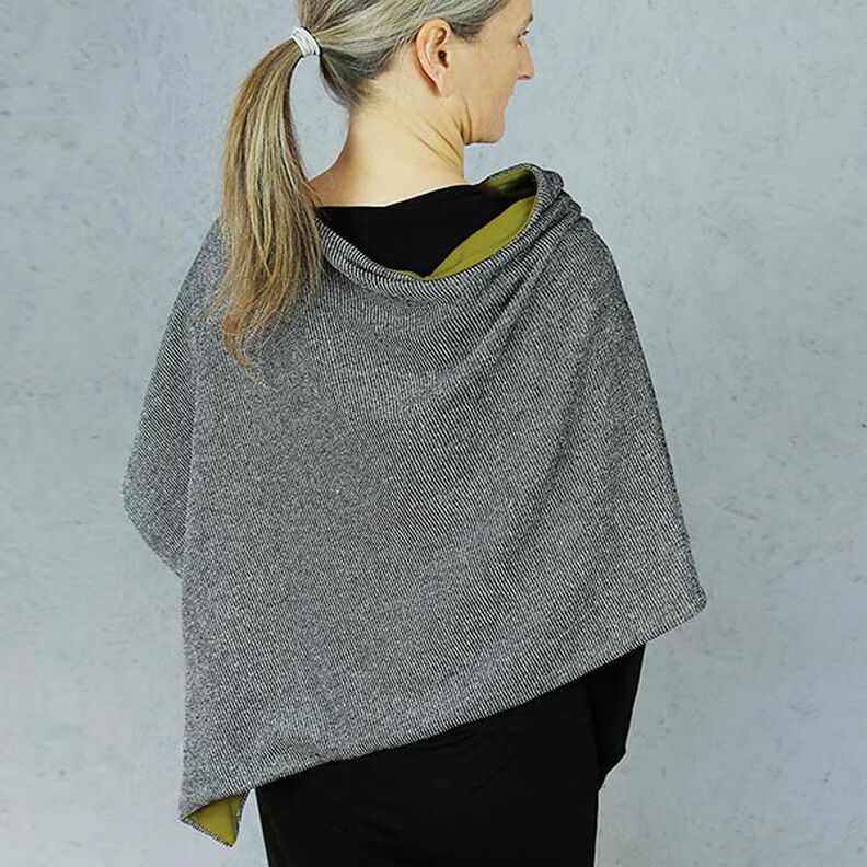 FRAU PENNY asymmetrischer Wendeponcho | Studio Schnittreif | Onesize,  image number 5