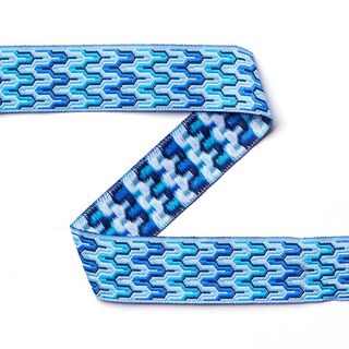 Webband Ethno Waves [20 mm] - blau, 
