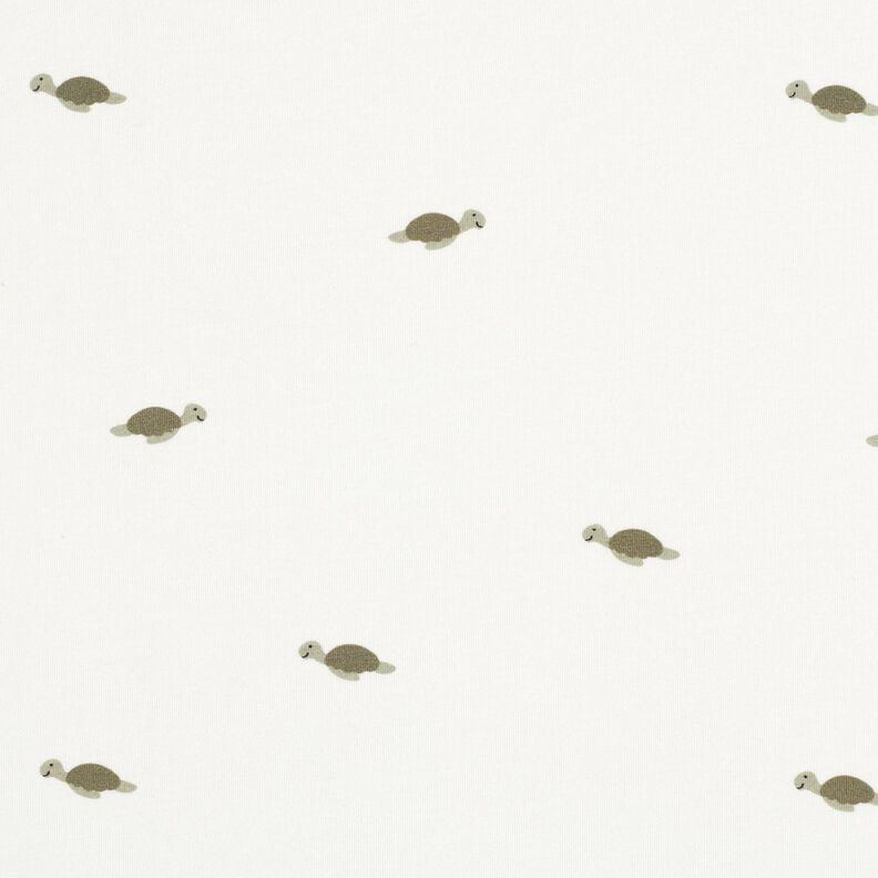 Baumwolljersey kleine Schildkröten – wollweiss,  image number 1