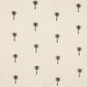 Musselin/ Doppel-Krinkel Gewebe gestickte Palmen  | Poppy Fabrics – wollweiss/dunkeloliv,  thumbnail number 1