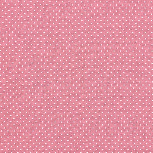 Baumwollpopeline kleine Punkte – rosa/weiss,  image number 1