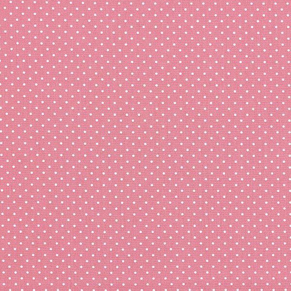 Baumwollpopeline kleine Punkte – rosa/weiss,  image number 1