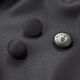 Bezogener Knopf Gloss - schwarz,  thumbnail number 2