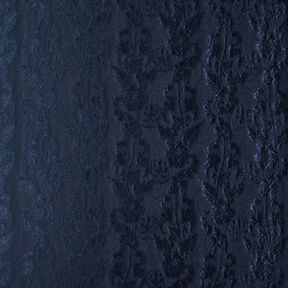 Bekleidungsjacquard Brokat Blumen – marineblau, 