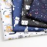 Dekostoff Halbpanama buntes Universum – marineblau,  thumbnail number 3