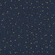 Baumwoll Musselin verstreute Goldtupfen – marineblau/gold,  thumbnail number 1