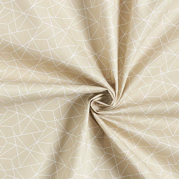 Baumwollstoff Popeline Grafisch – beige, image number 3