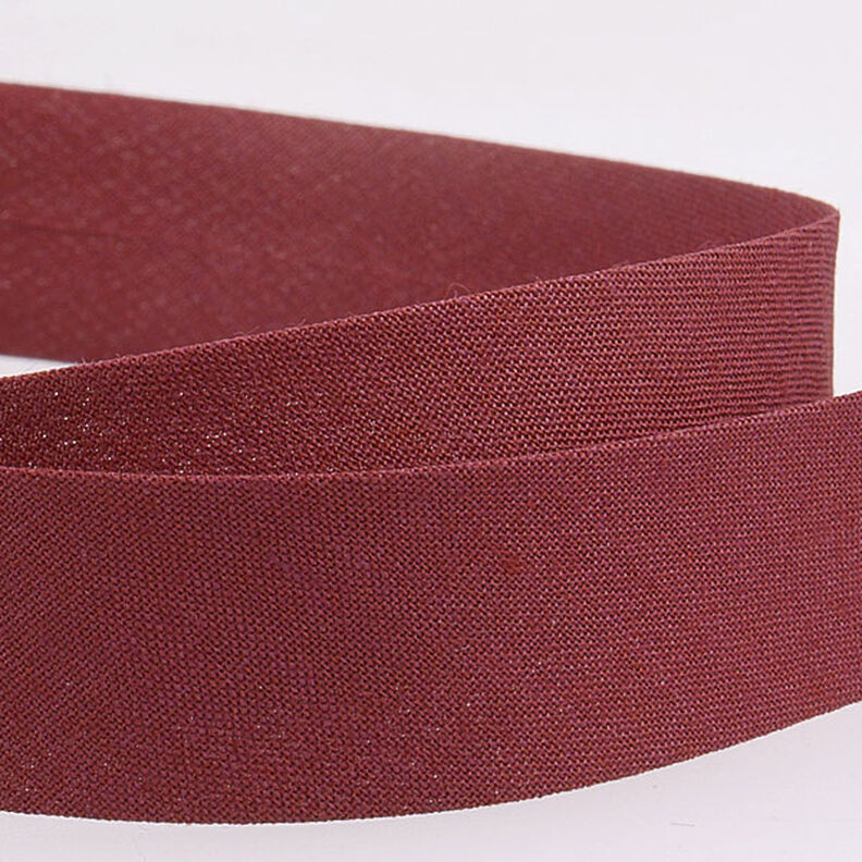 Schrägband Polycotton [20 mm] – bordeauxrot,  image number 2