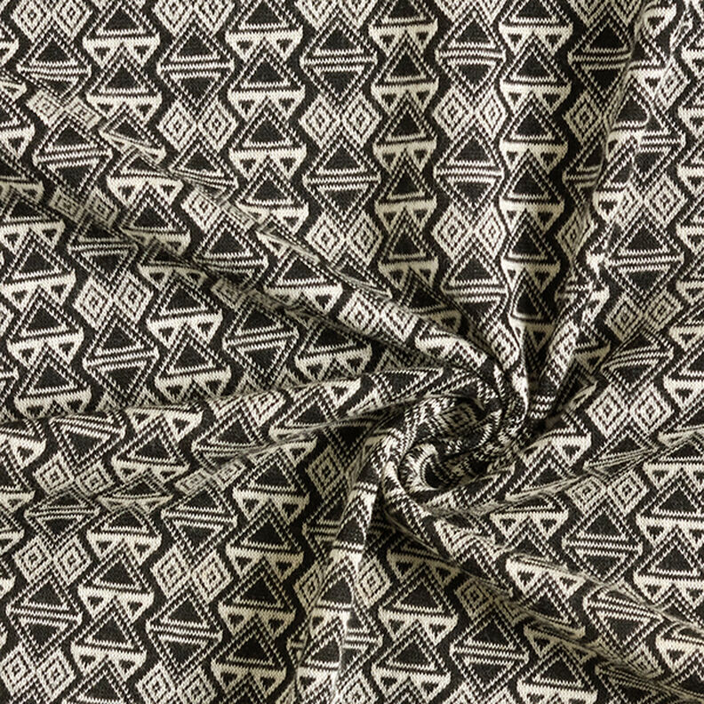 Strickjacquard Dreiecke – schwarz/weiss,  image number 3
