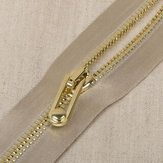 Glanz Reißverschluss  – beige/gold, 